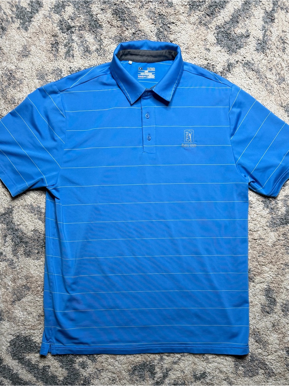 Under Armour TPC Myrtle Beach Blue Men's Short Sleeve Performance Polo